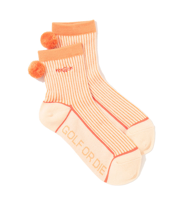 Quadra Pom Pom Crew Socks | WOMEN