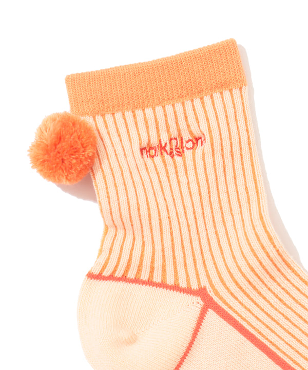 Quadra Pom Pom Crew Socks | WOMEN