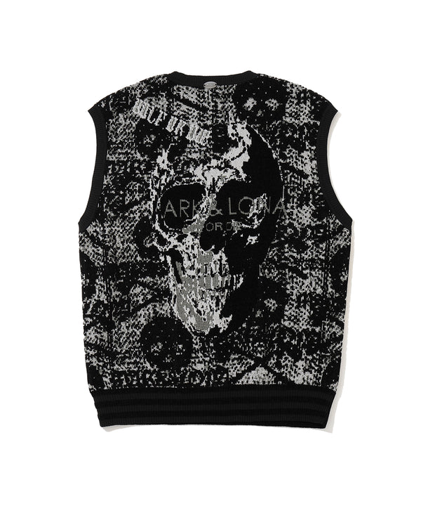 Fractur Anatomic Skull Jacquard Vest | MEN