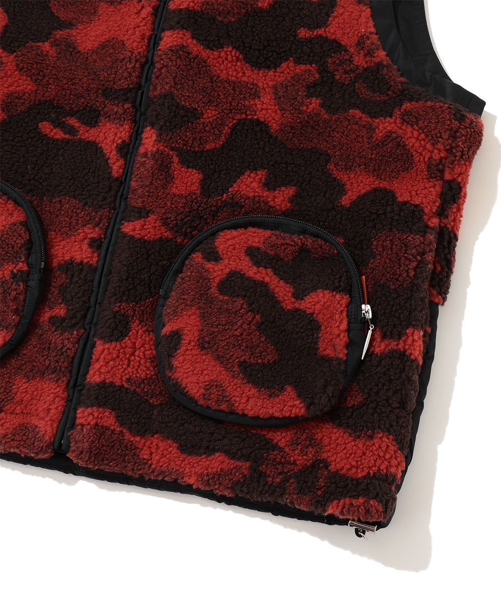 Mercury Camo Boa Fleece Vest | MEN