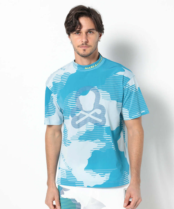 Flow Camo Mock Neck Tee | MEN