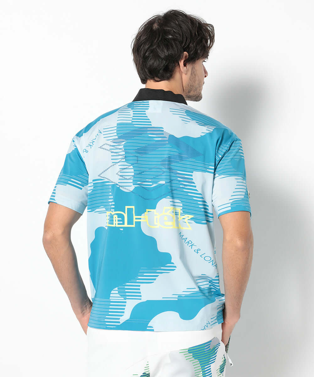 Flow Camo Mock Neck Tee | MEN