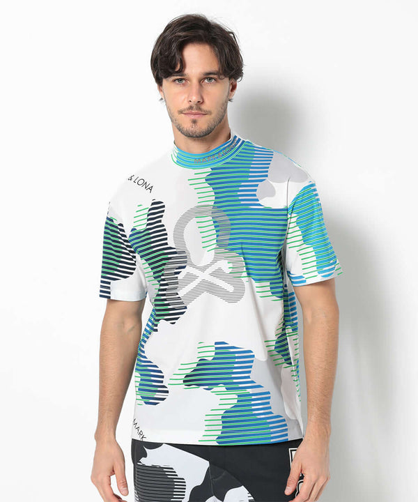Flow Camo Mock Neck Tee | MEN