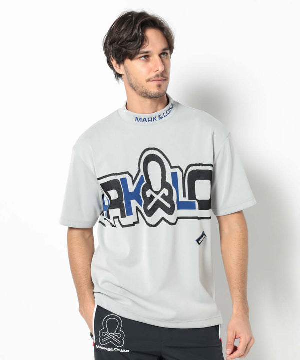 Geo Motion Mock Neck Top | MEN