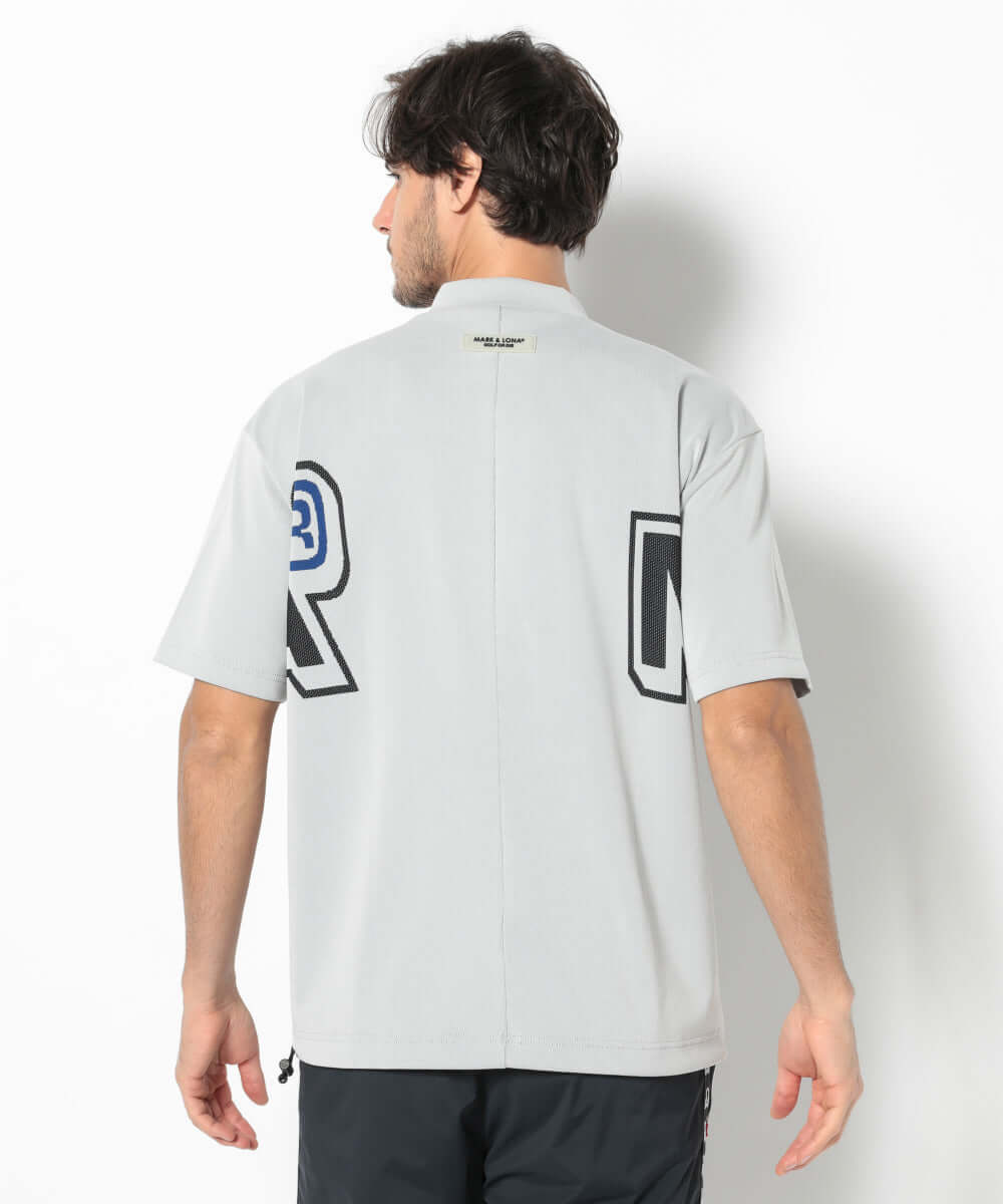 Geo Motion Mock Neck Top | MEN