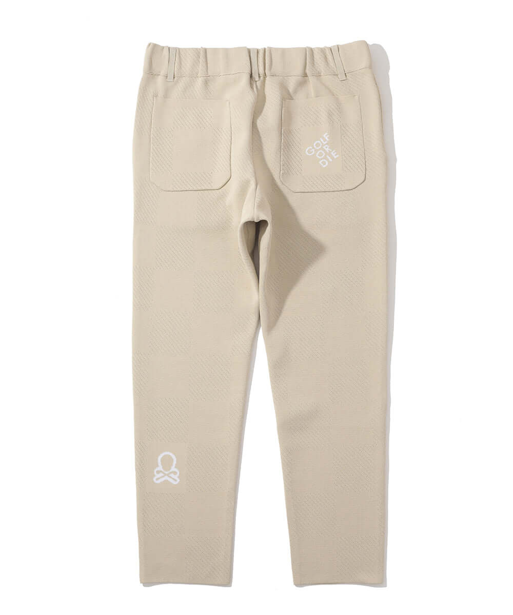Gridline Stretch Knit Pants | MEN