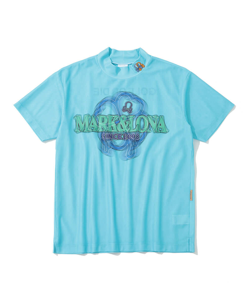Clava Mesh Jacquard Mock Neck | MEN