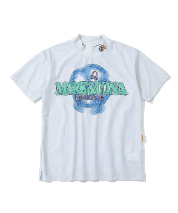 Clava Mesh Jacquard Mock Neck | MEN