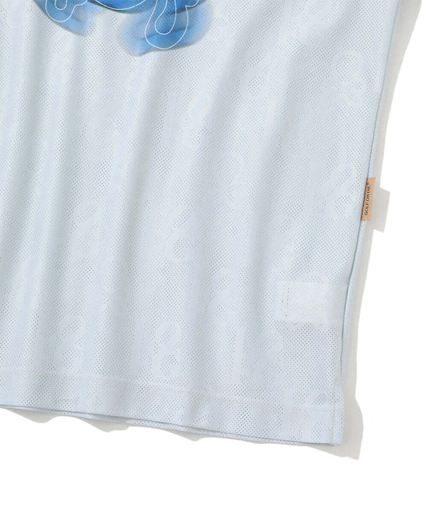 Clava Mesh Jacquard Mock Neck | MEN