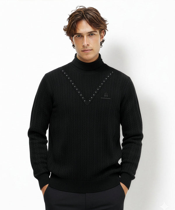 H-Bone Swarovski Layered Knit | MEN