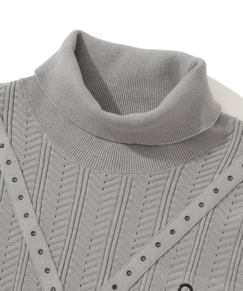H-Bone Swarovski Layered Knit | MEN