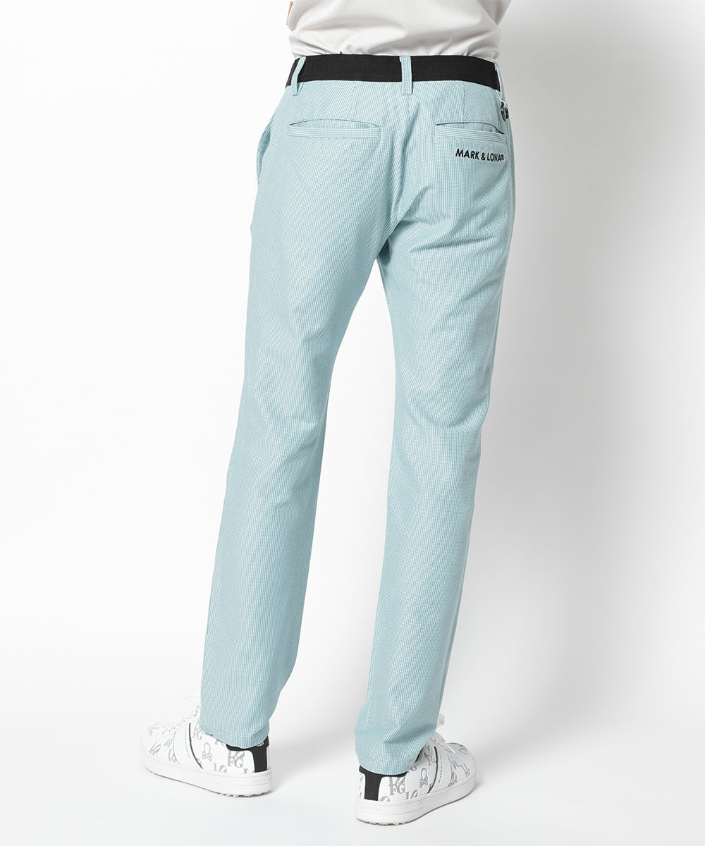 G.D Houndstooth Poly Flex Trousers | MEN