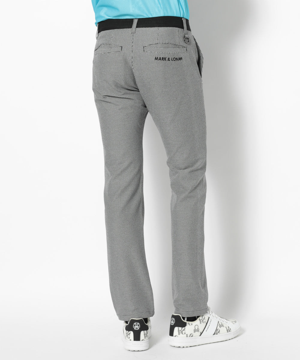 G.D Houndstooth Poly Flex Trousers | MEN