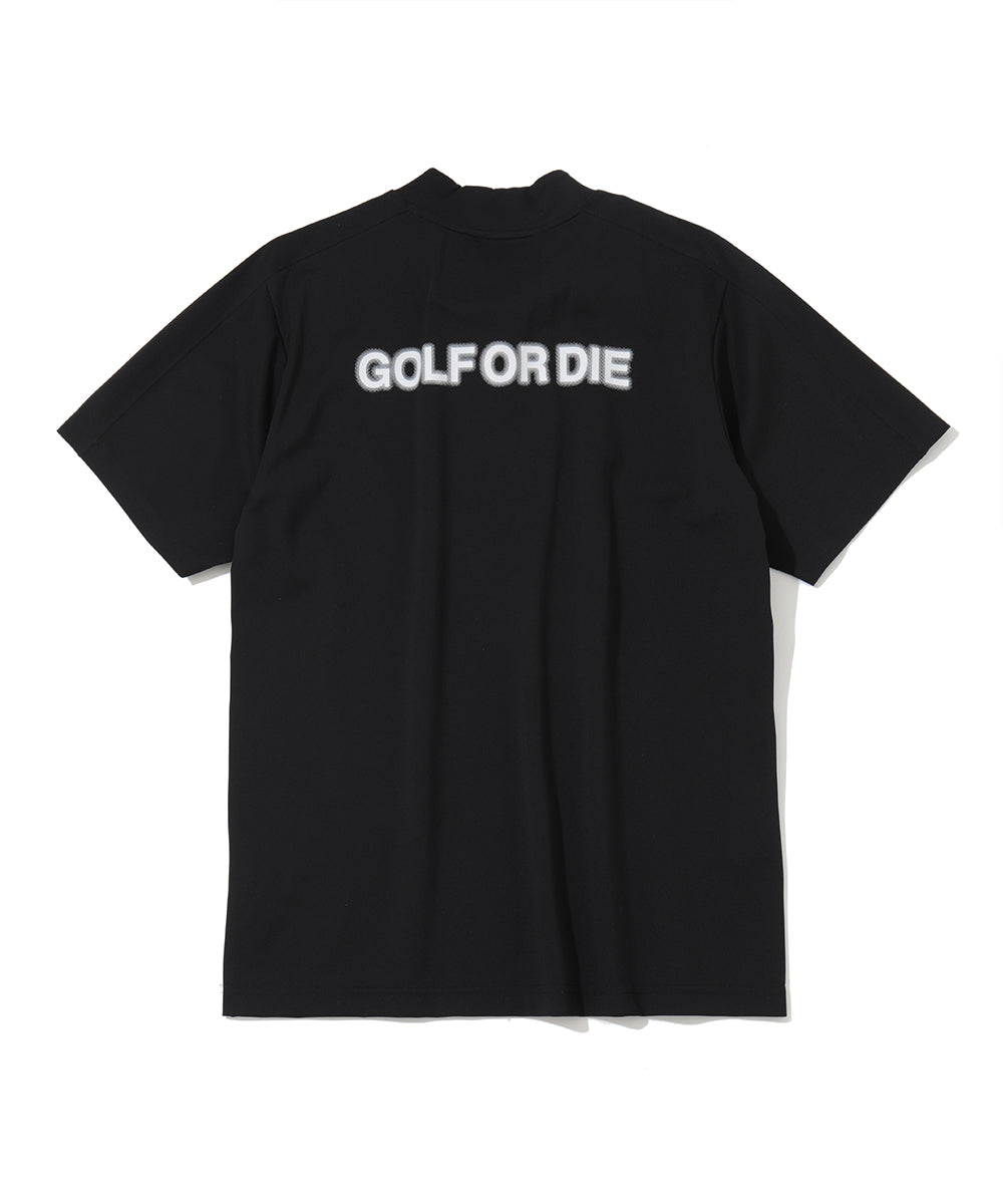 Icon Skull Stretch Nylon Piqué Mock | MEN