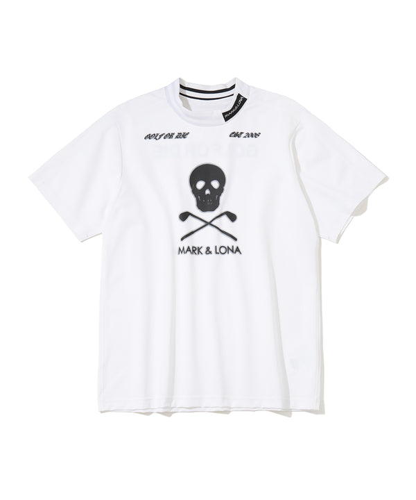 Icon Skull Stretch Nylon Piqué Mock | MEN