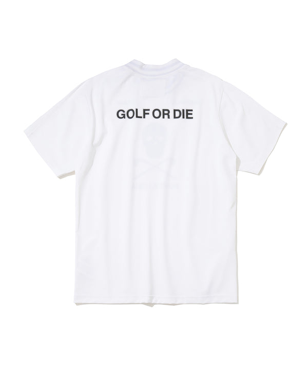 Icon Skull Stretch Nylon Piqué Mock | MEN