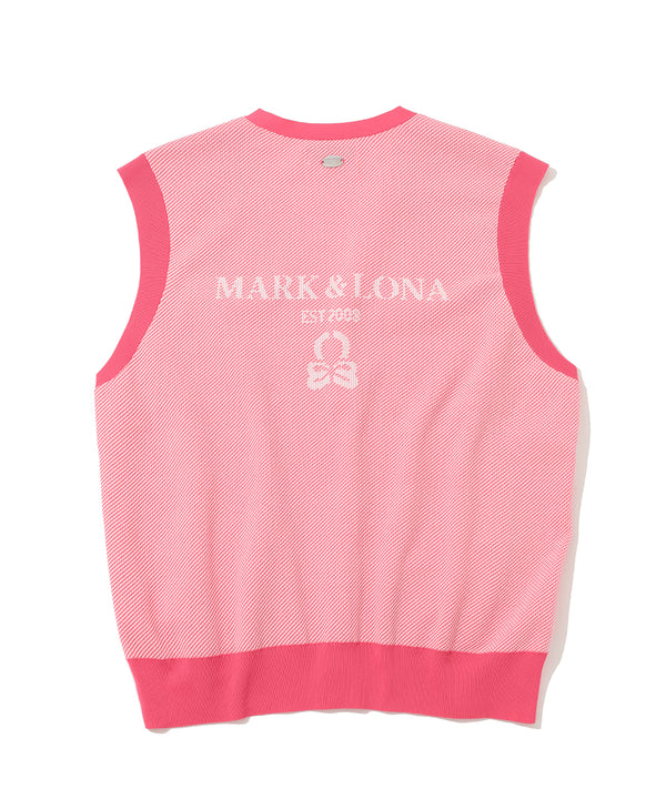 Gauge Camouflage Knit Vest | MEN