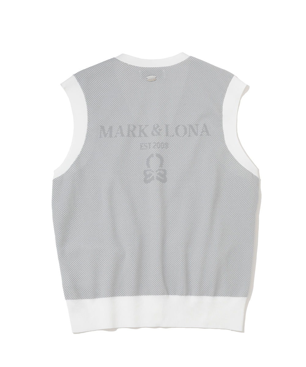 Gauge Camouflage Knit Vest | MEN