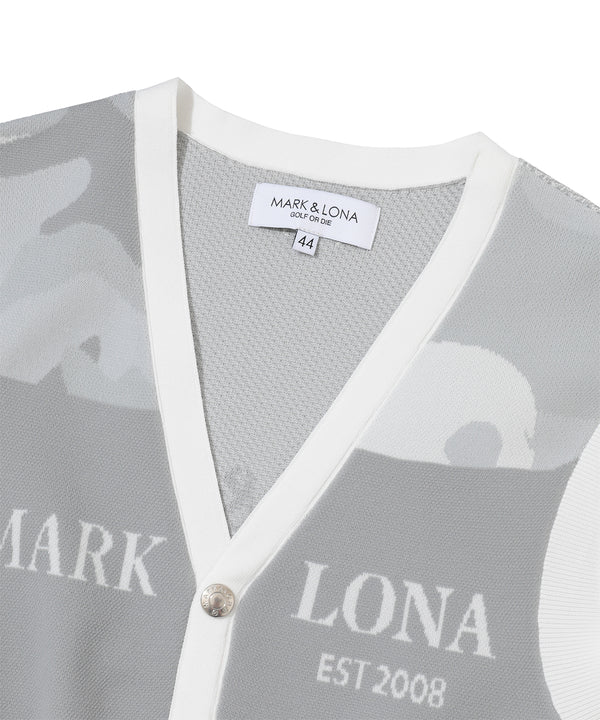 Gauge Camouflage Knit Vest | MEN