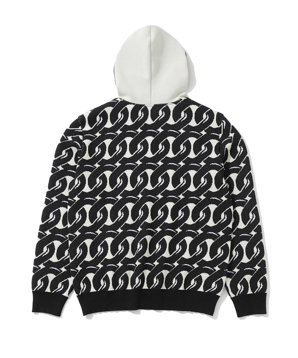 Noah Jacquard Knit Hoodie | MEN