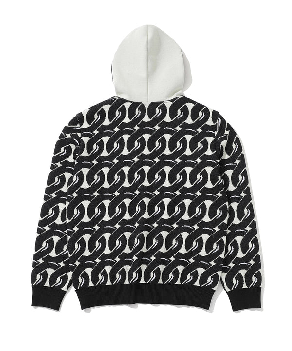Noah Jacquard Knit Hoodie | MEN