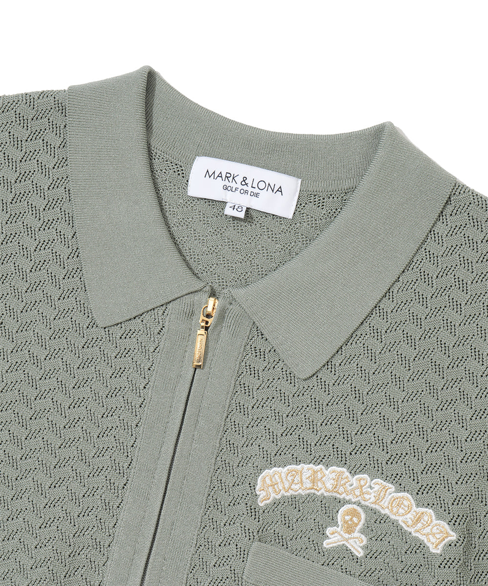 Sovereign Geometric Knit Polo | MEN