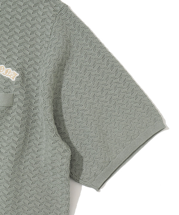 Sovereign Geometric Knit Polo | MEN