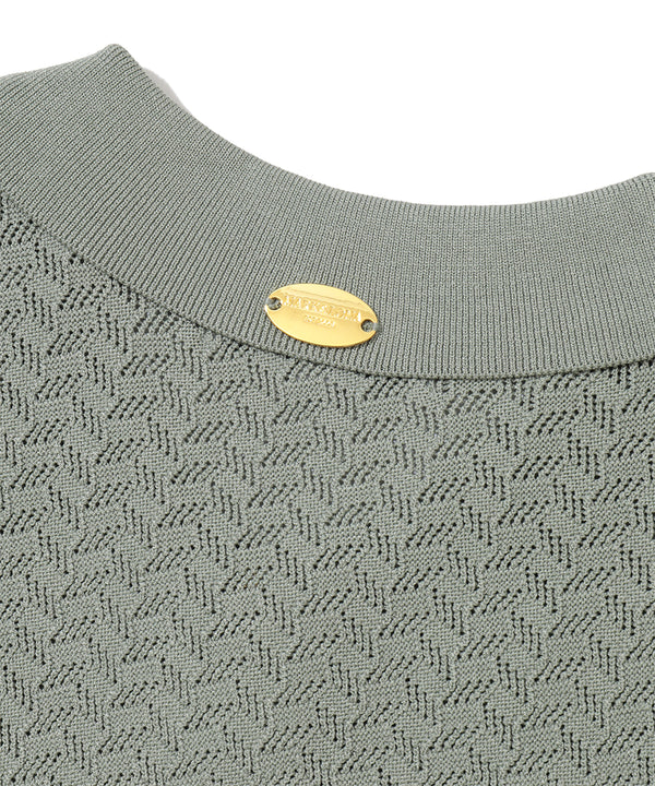 Sovereign Geometric Knit Polo | MEN