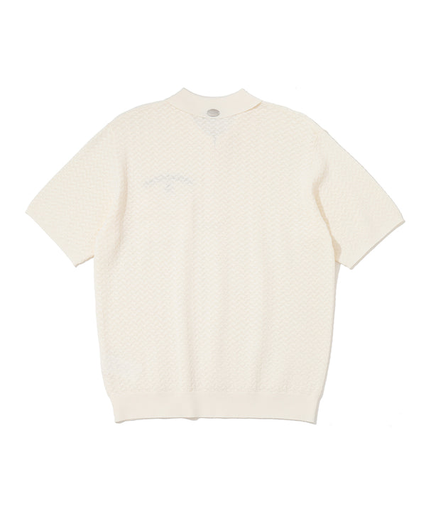 Sovereign Geometric Knit Polo | MEN