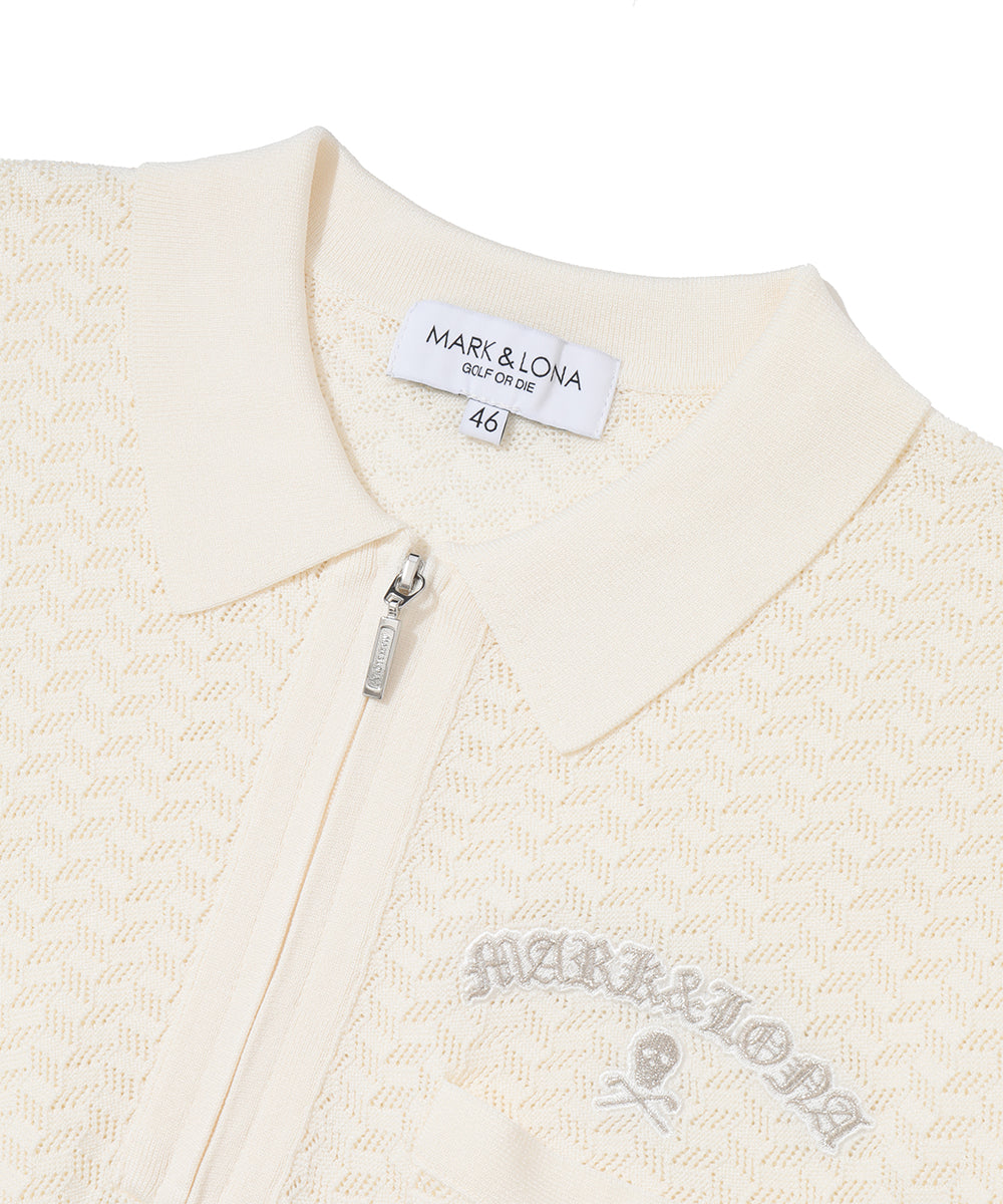 Sovereign Geometric Knit Polo | MEN