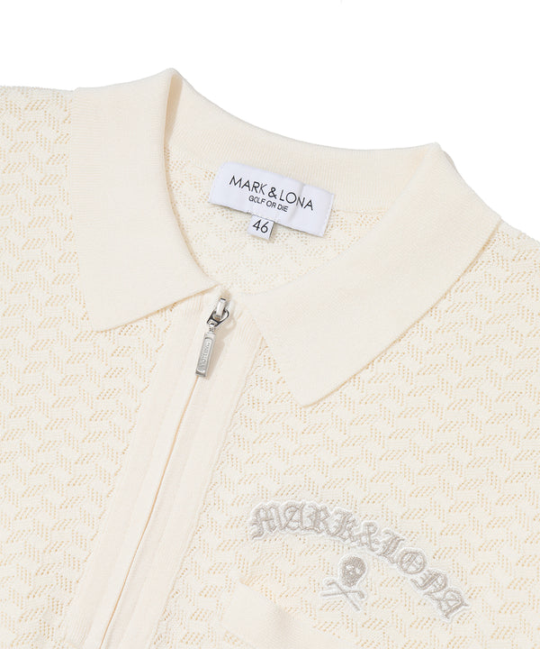 Sovereign Geometric Knit Polo | MEN