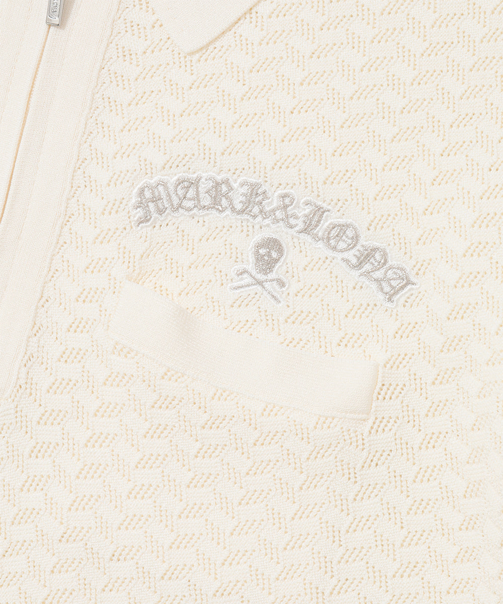 Sovereign Geometric Knit Polo | MEN
