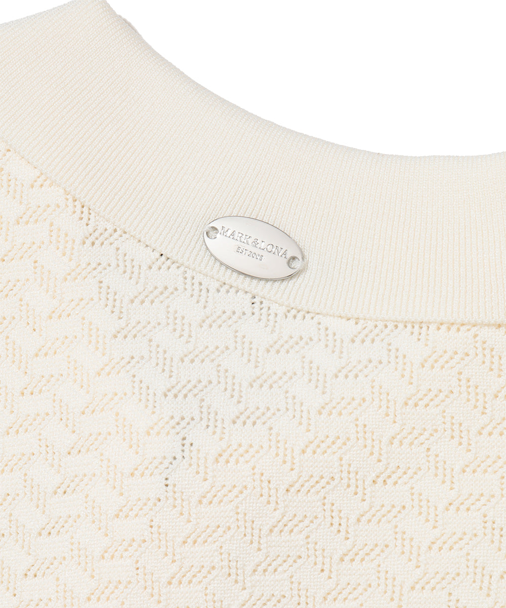 Sovereign Geometric Knit Polo | MEN
