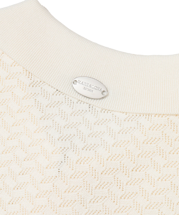 Sovereign Geometric Knit Polo | MEN