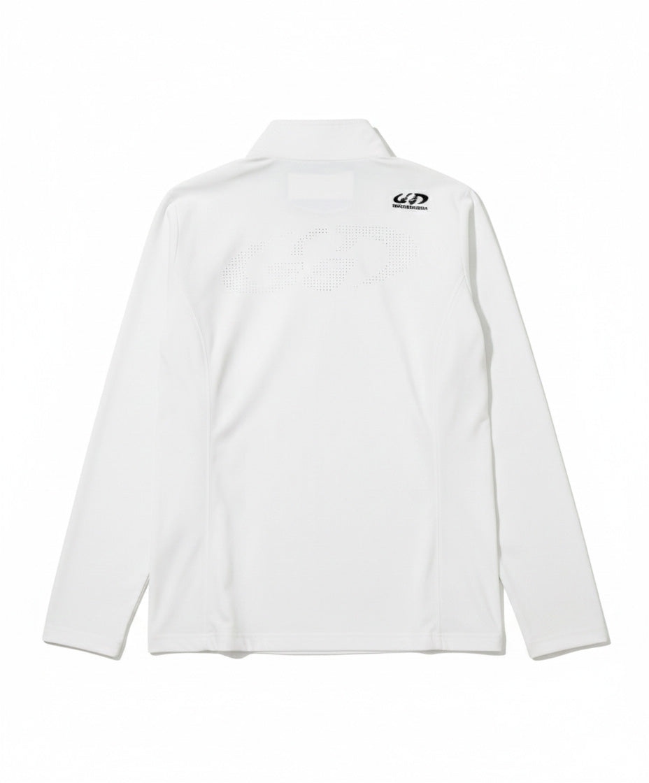 Axis Stand Zip Strech Pique Shirt | MEN