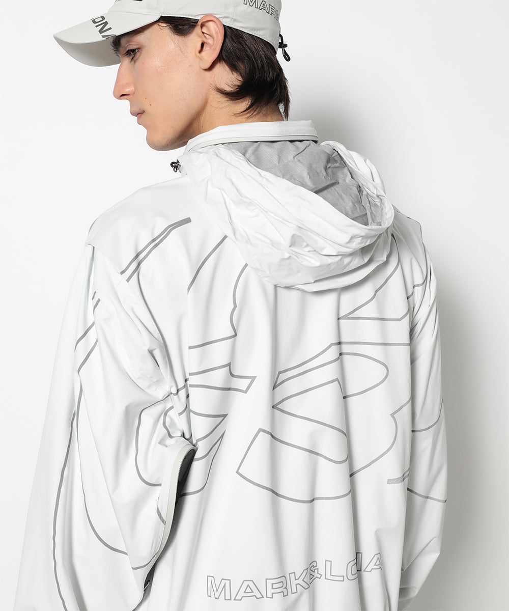 モデル:身長187cm,チェスト93cm,ウエスト78cm,ヒップ93cm,着用サイズL