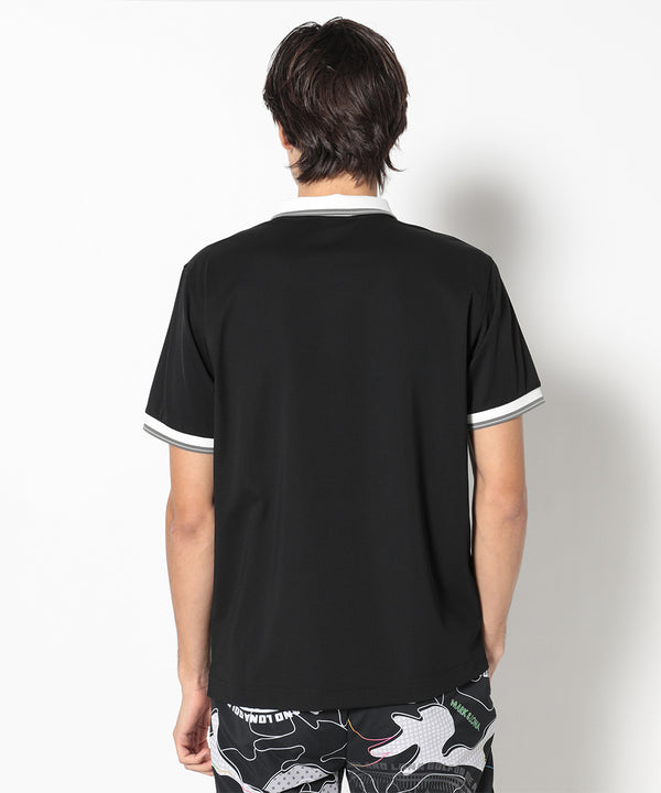 モデル:身長187cm,チェスト93cm,ウエスト78cm,ヒップ93cm,着用サイズL