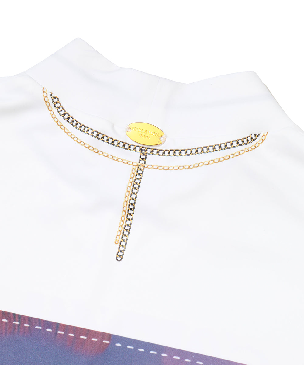 Saint Palm Chain Mock Tee | WOMEN