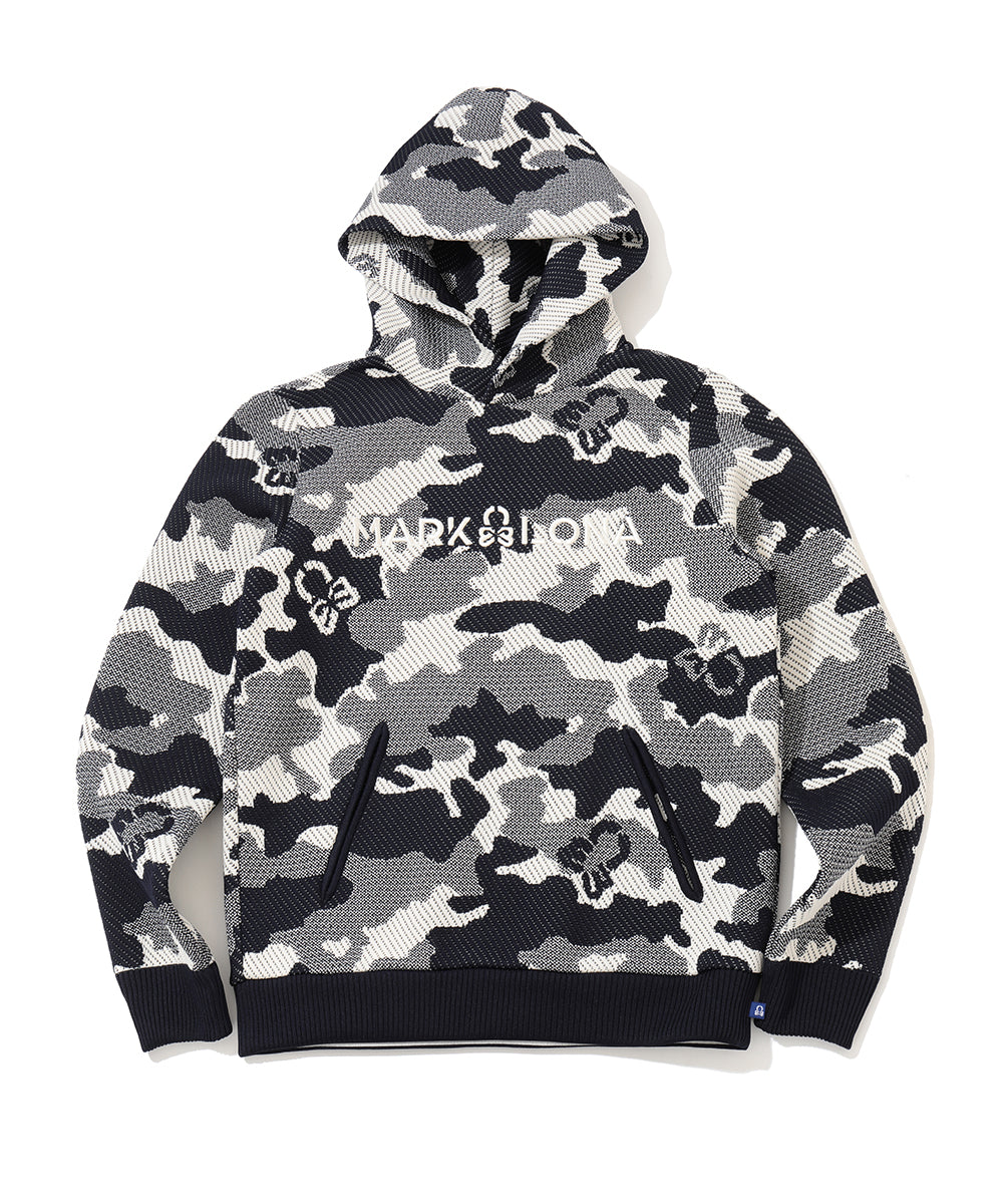 Mercury Camo Jacquard Knit Hoodie | WOMEN
