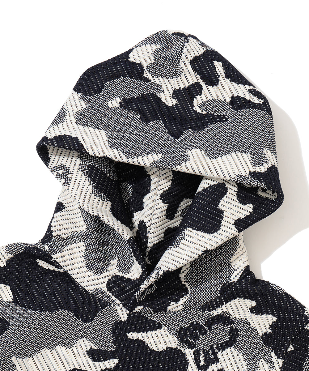 Mercury Camo Jacquard Knit Hoodie | WOMEN