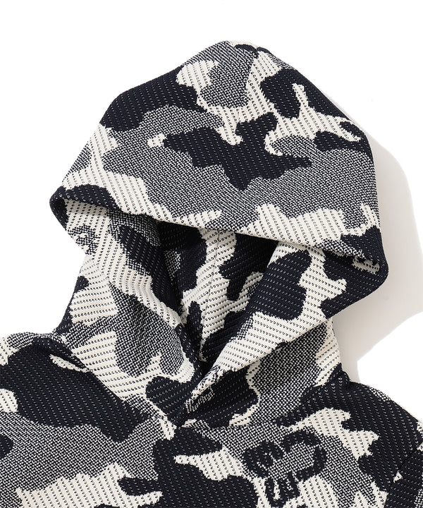 Mercury Camo Jacquard Knit Hoodie | WOMEN