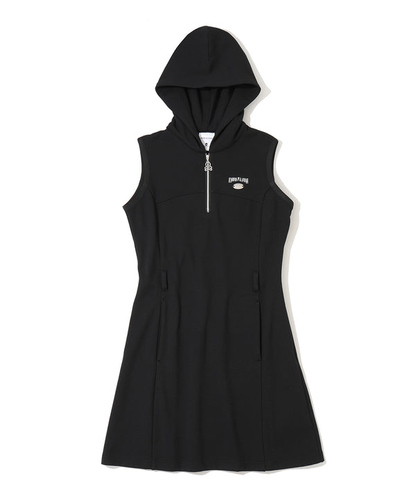 Fractur Crystal Hooded Dress | WOMEN