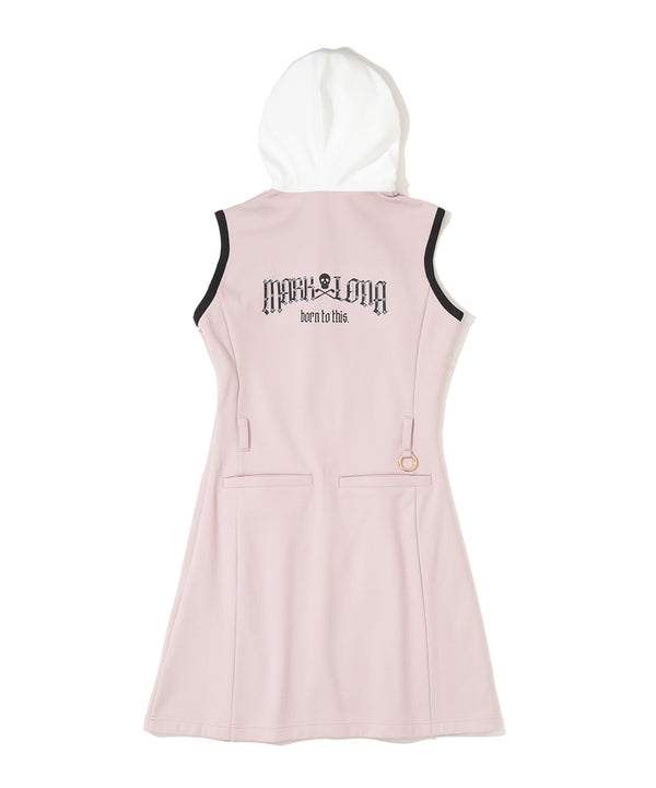 Fractur Crystal Hooded Dress | WOMEN