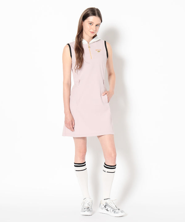 Fractur Crystal Hooded Dress | WOMEN