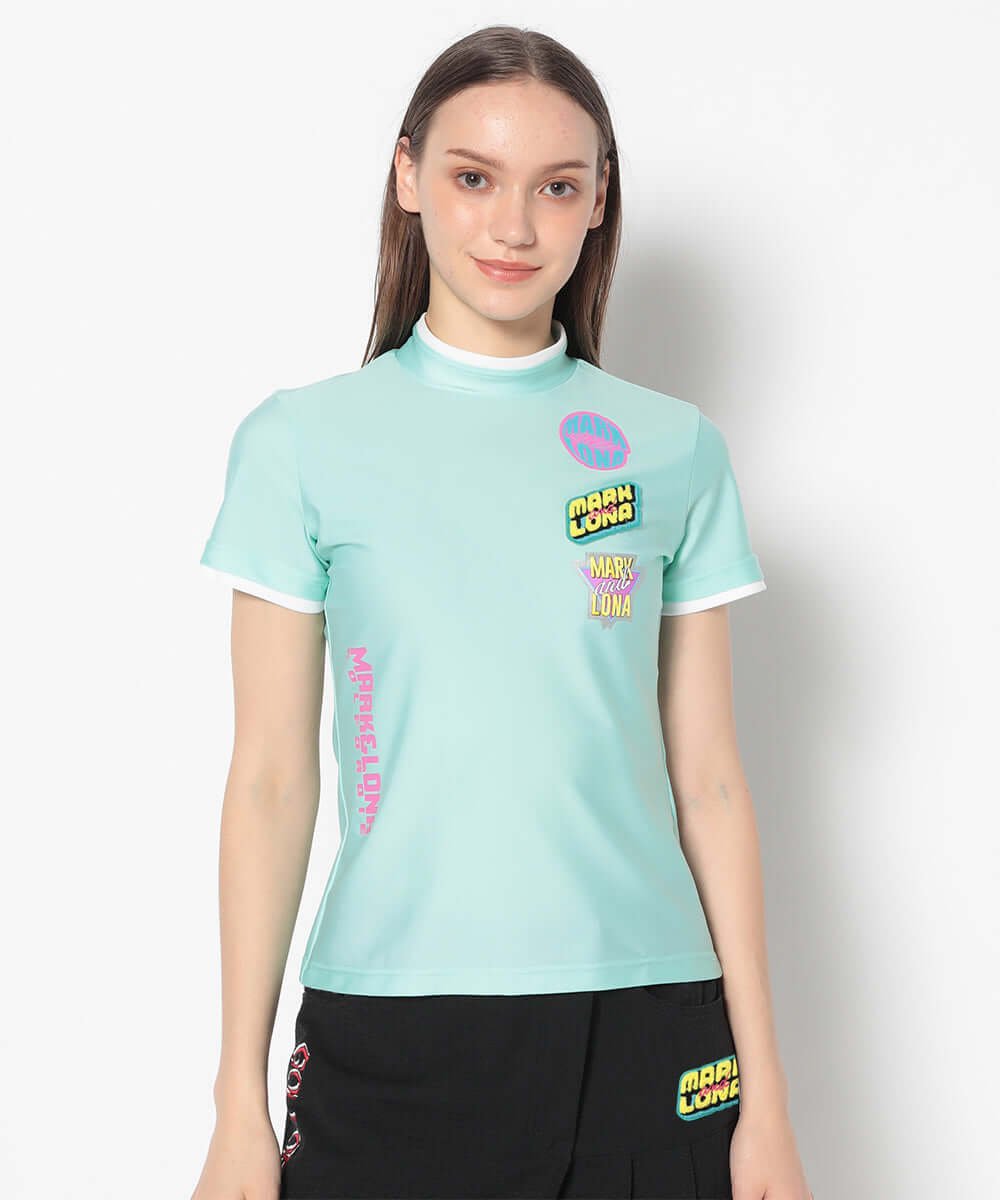 Cindy Performance Mock Neck Tee | WOMEN