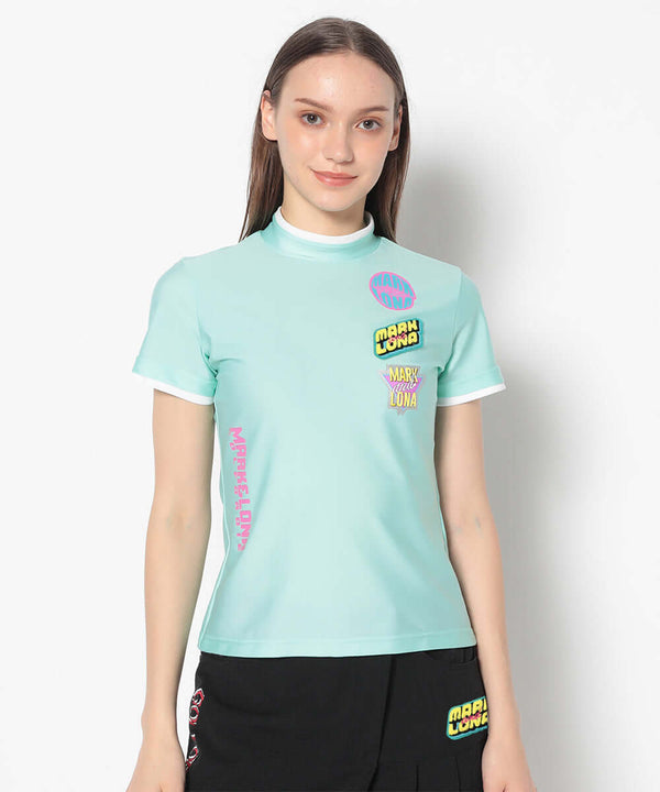 Cindy Performance Mock Neck Tee | WOMEN