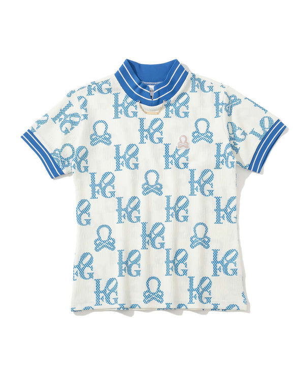 Ever Monogram Mock Neck Tee | WOMEN