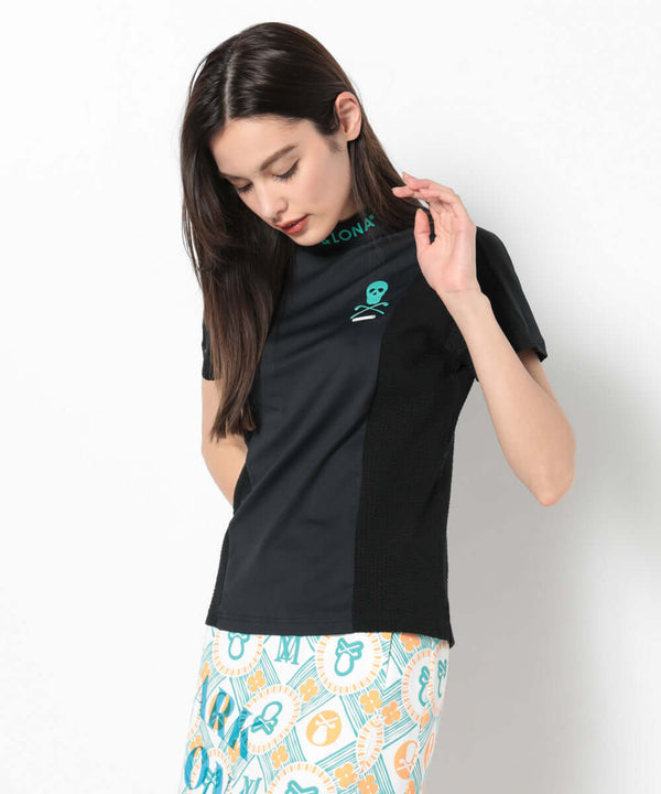 Calde Panel Mock Neck | WOMEN