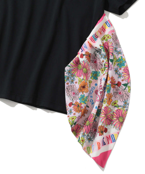 Valentina Scalf Mock Neck Tee | WOMEN