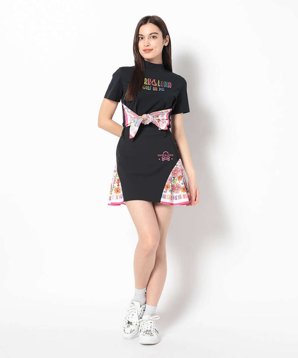 Valentina Scalf Mock Neck Tee | WOMEN